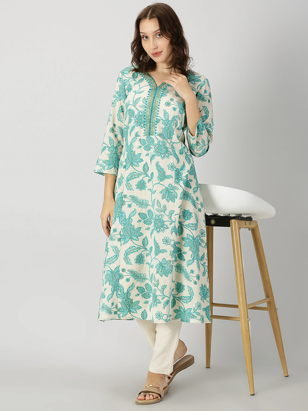 Cotton Printed Kurtis Dress Materials Leggings Jeggings at Rs 800