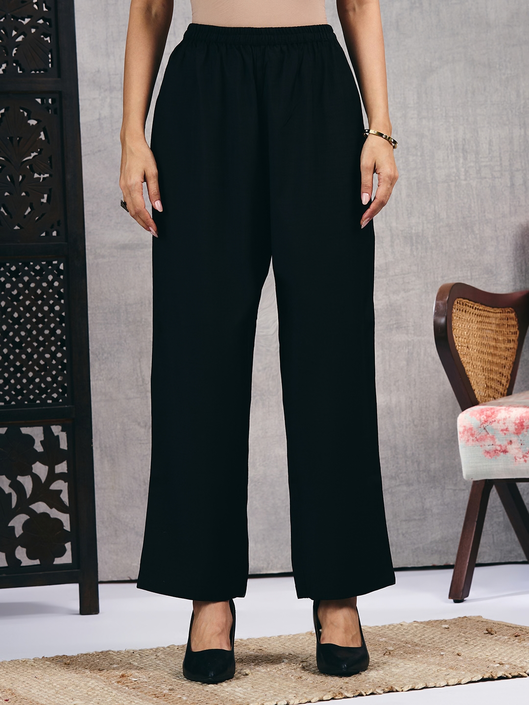 Black Kurta Set (Dupatta Sold Separately)