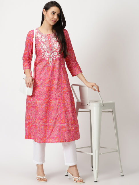 White Cotton Flax Straight Fit Slip-on Trouser