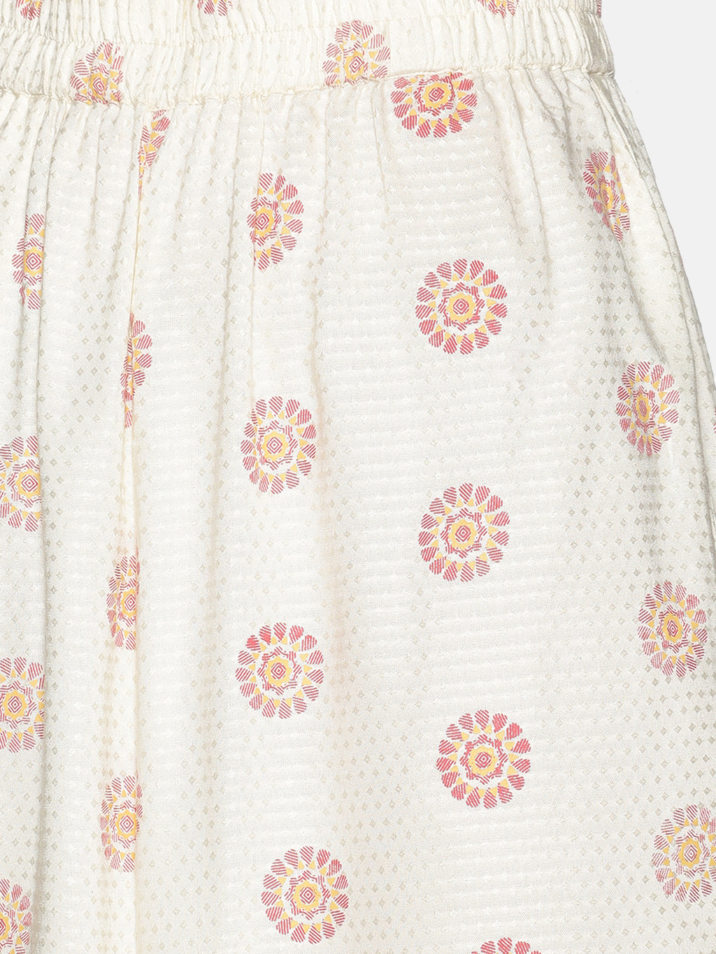 Mustard Rayon Printed Palazzo