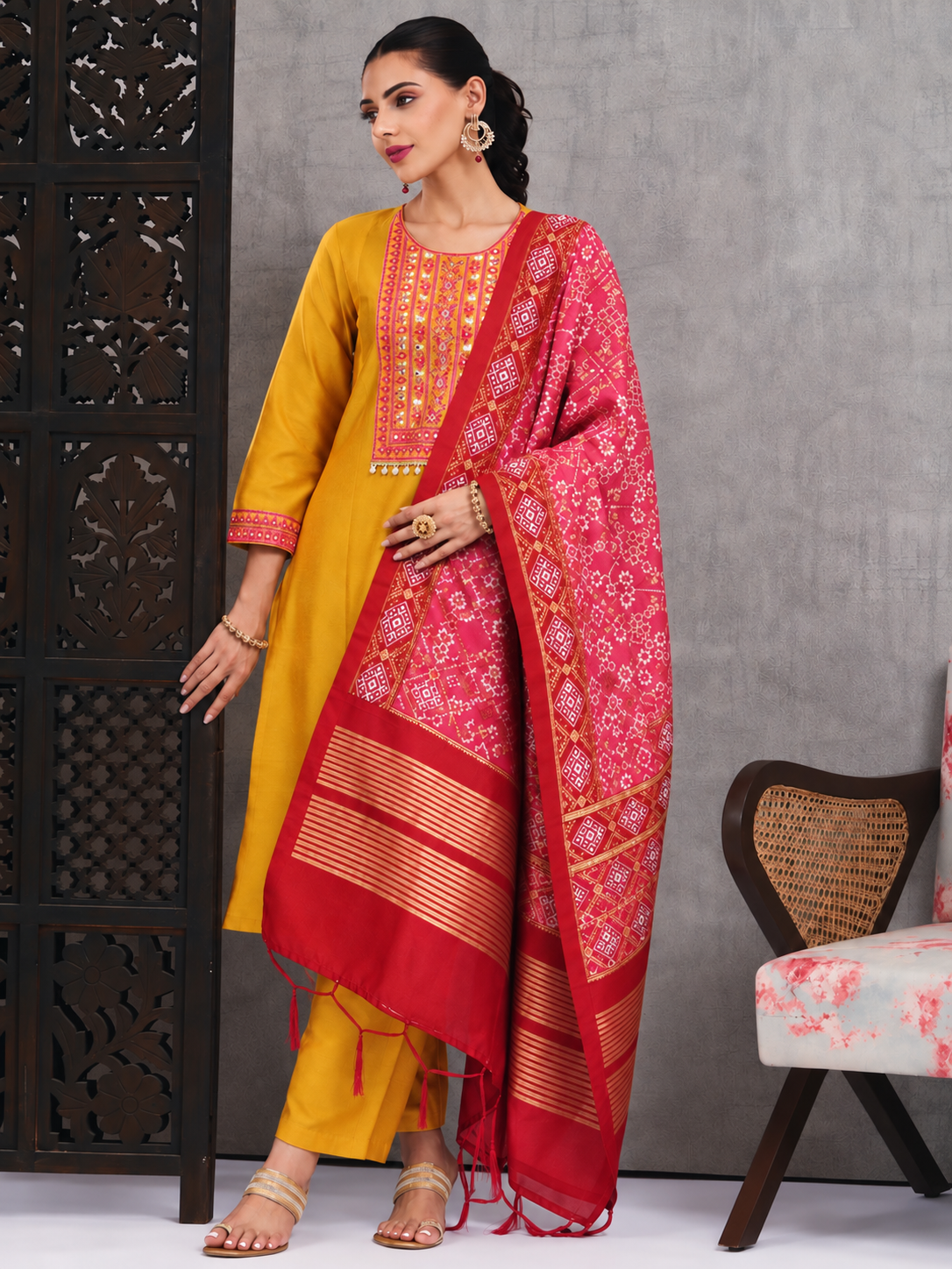 Marigold Yellow Kurta Set