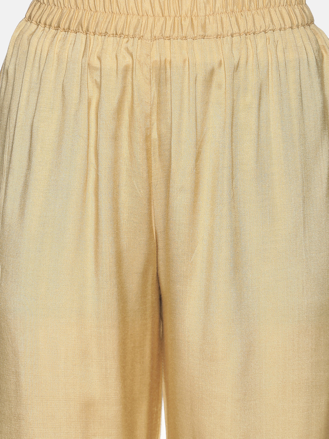 Beige Hem Design Ethnic Palazzo