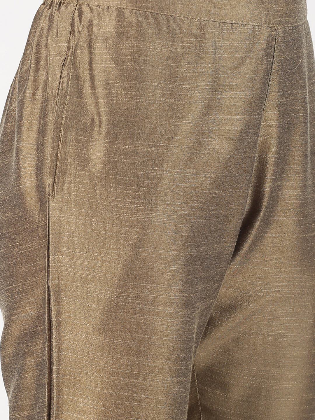Pack of 2 Gold & Silver Art Silk Trousers