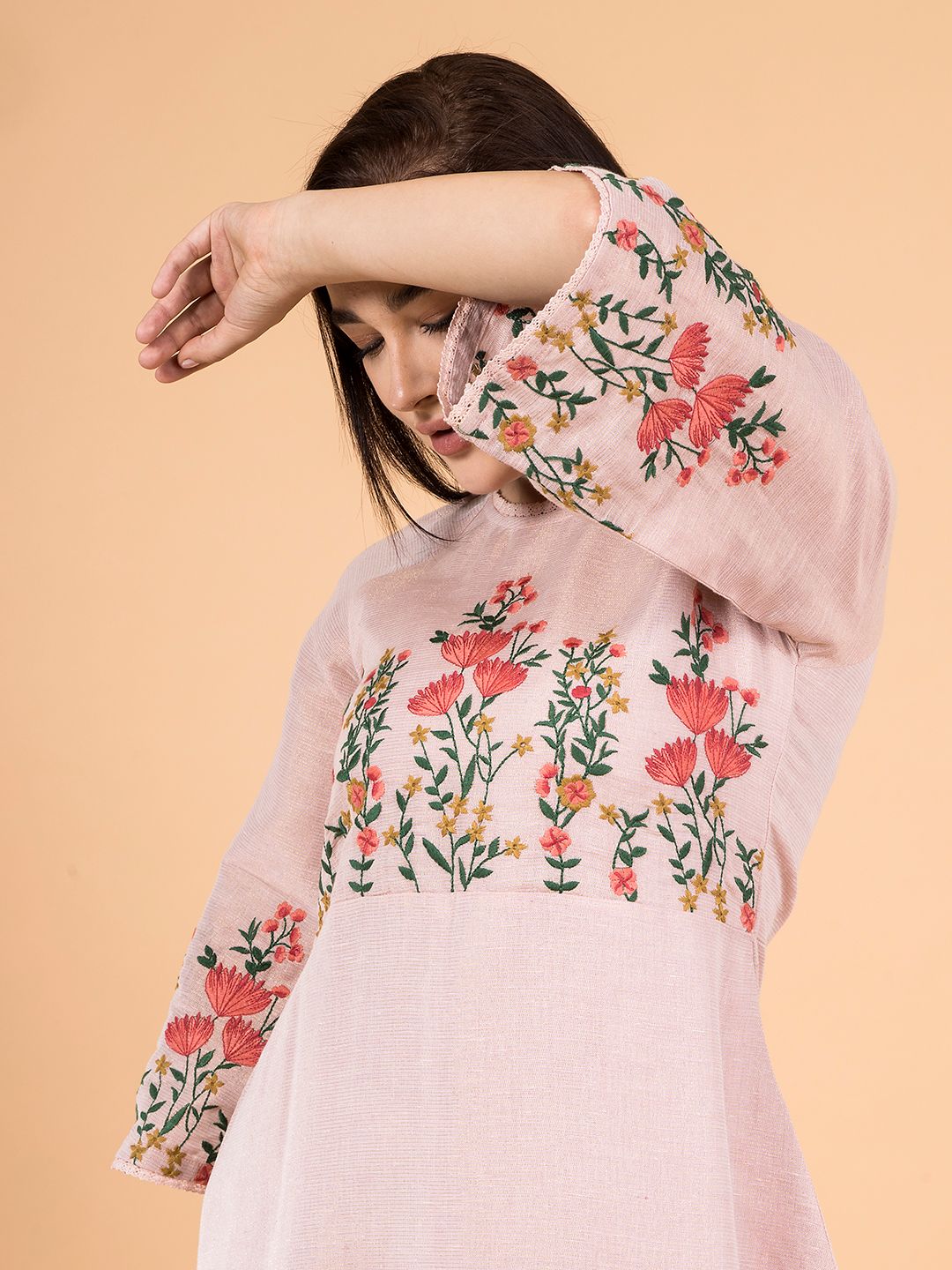 deres】blooming embroidery blouse deres デレスblooming embroidery
