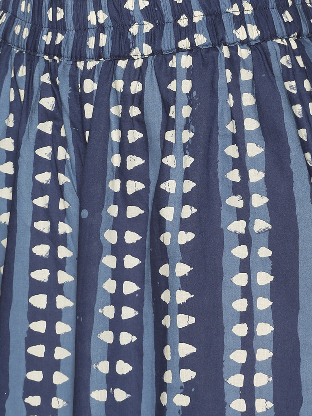 Blue Dhabu Printed Palazzo